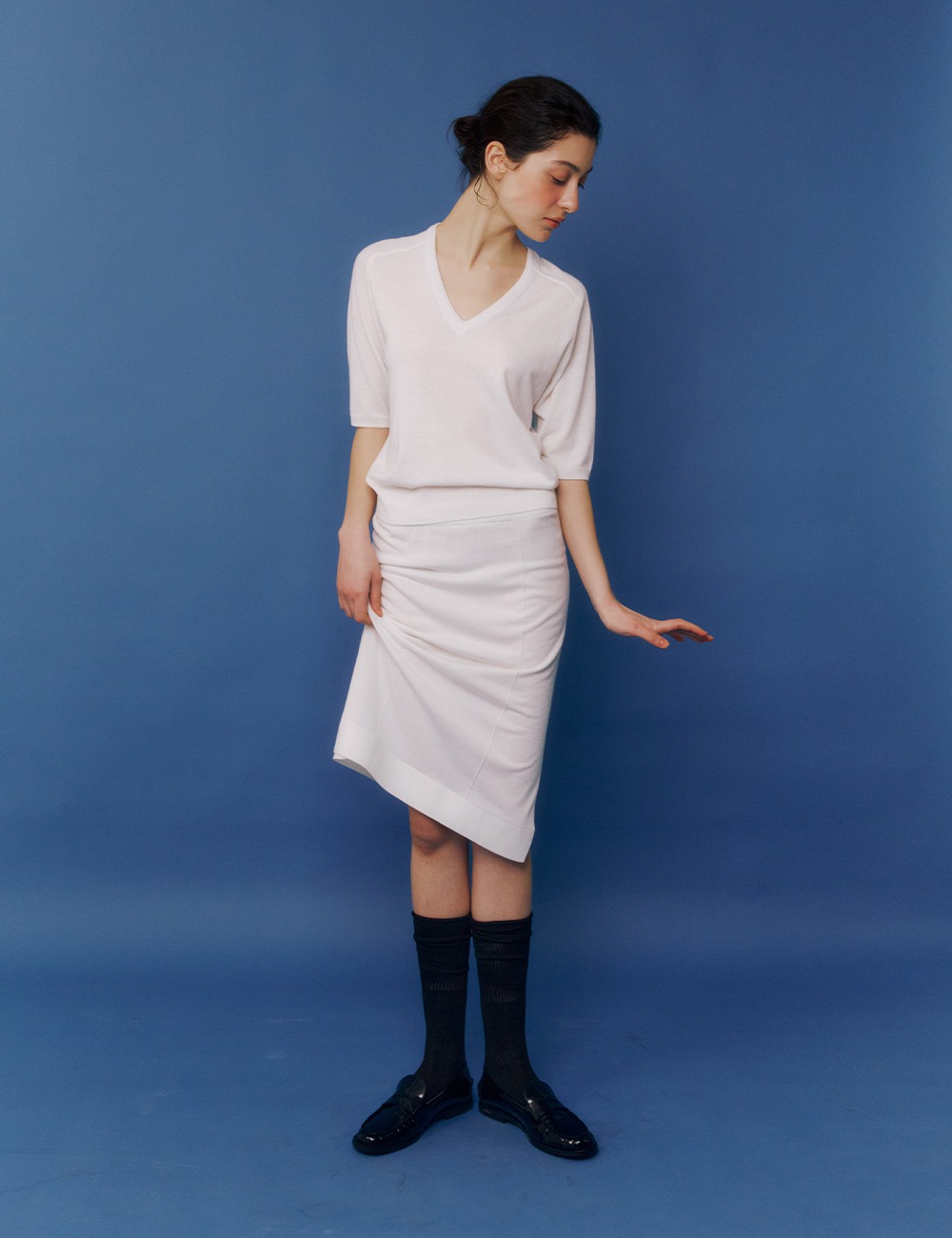 Two-way Straight Skirt (Ivory)